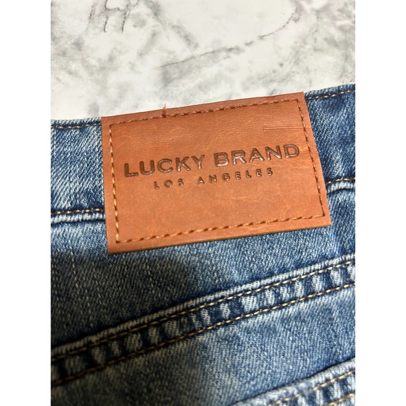 Lucky Brand The Cut off Button Fly Shorts 6/28 Ripped Distressed Raw Hem Lt Wash - Picture 3 of 9